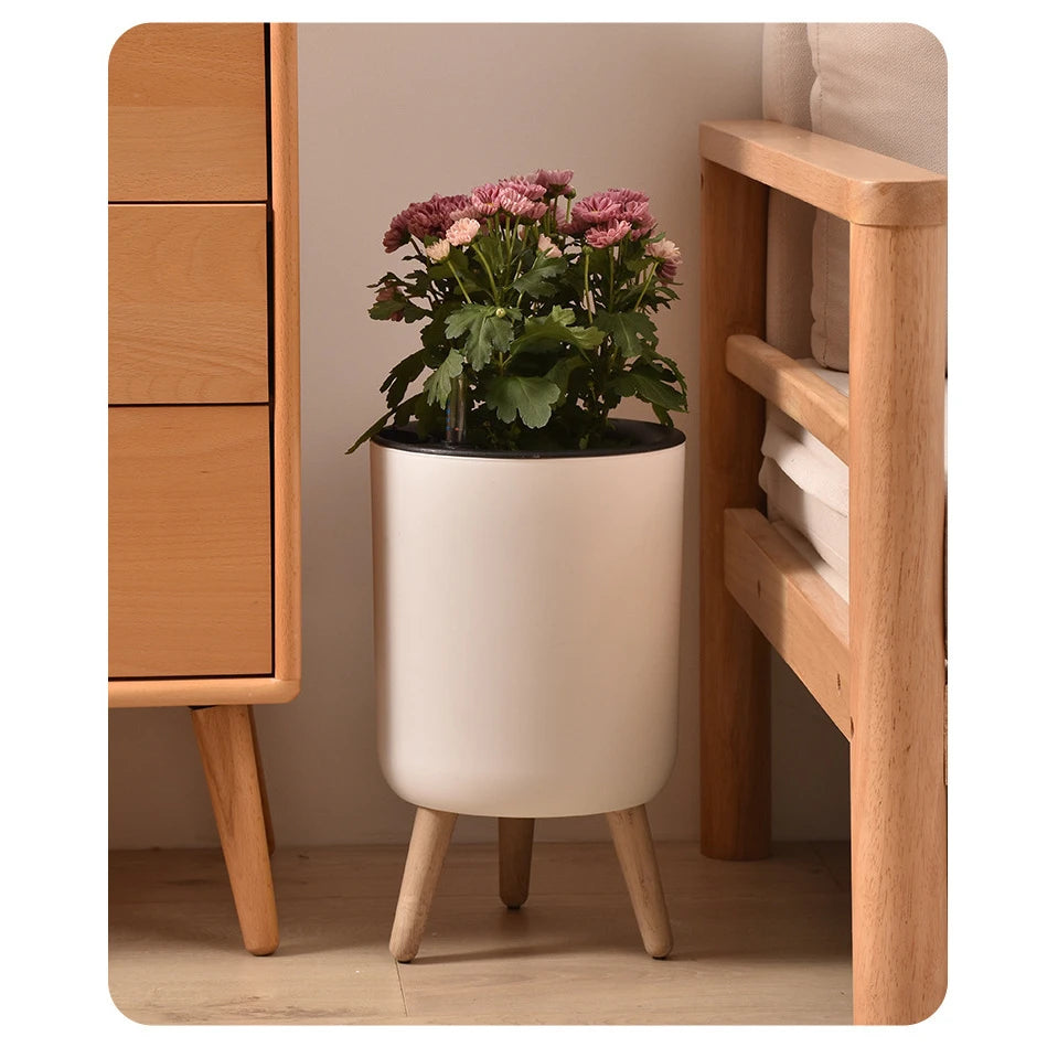 Minimalist Design Self-Watering Standing Pot - with water level indicator