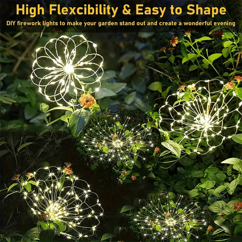 Solar Garden Firework Lights