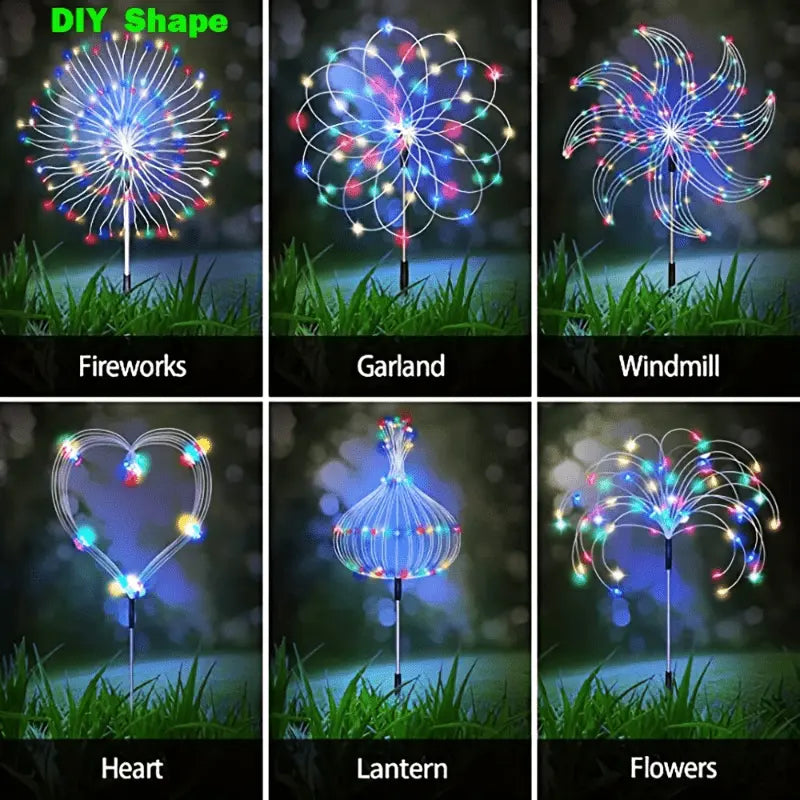 Solar Garden Firework Lights