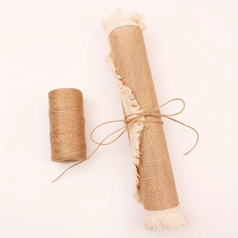 Buy 100m heavy-duty jute twine (2mm, 3-ply braided) online in Pakistan. Perfect for gardening, plant support & home projects.
