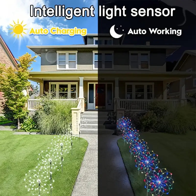 Solar Garden Firework Lights