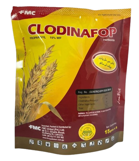 Clodinafop herbicide for wheat fields. Effectively controls grassy weeds, boosts crop health & yield. Buy online in Pakistan for reliable harvests.