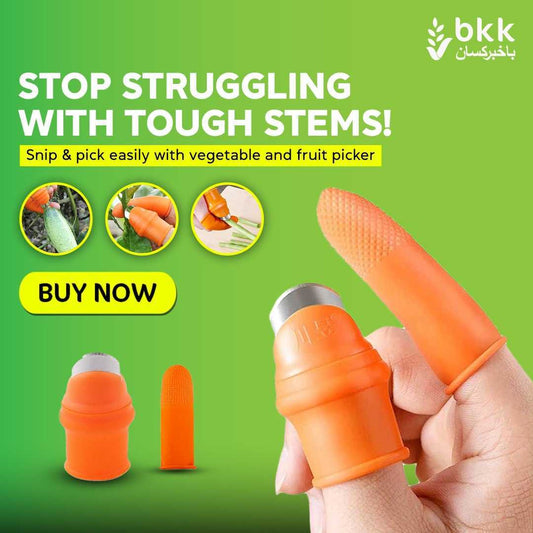 Set of 5 silicone thumb knife & vegetable pickers