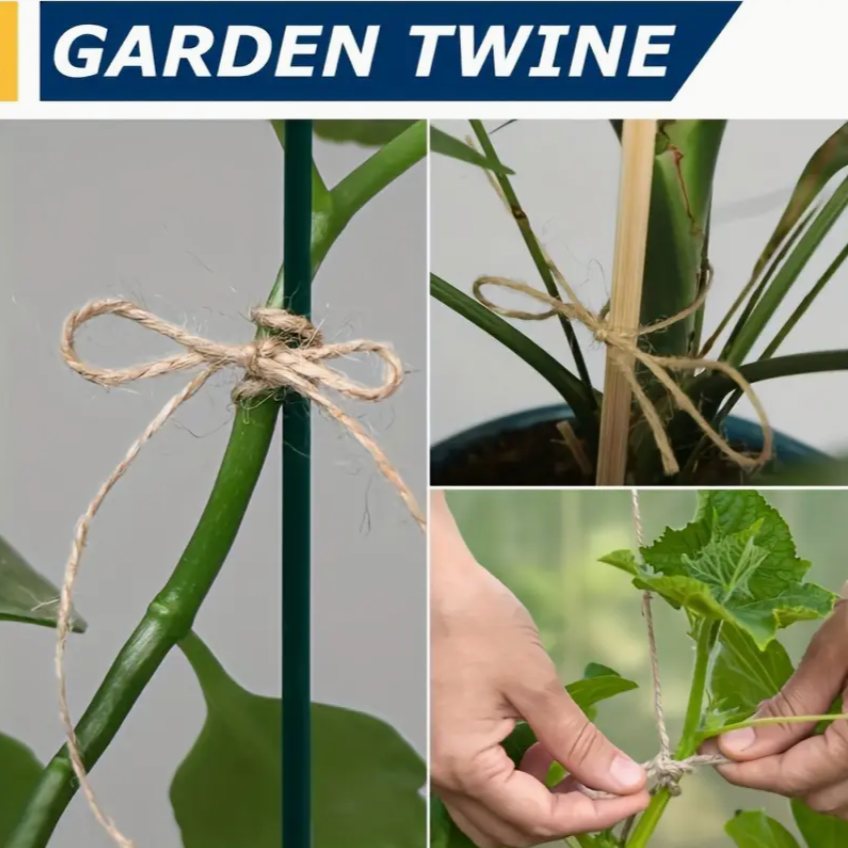 Buy 100m heavy-duty jute twine (2mm, 3-ply braided) online in Pakistan. Perfect for gardening, plant support & home projects.