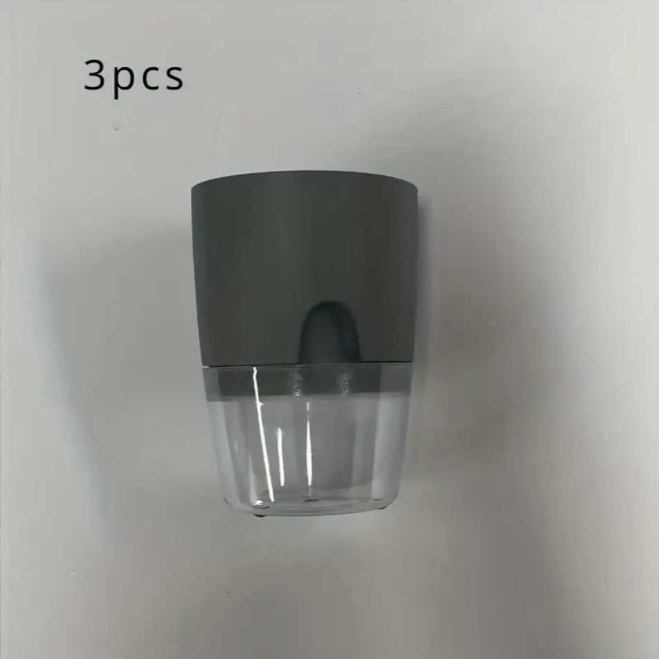 3pcs Self-Watering Planters with Watering Bottle - Gray colored