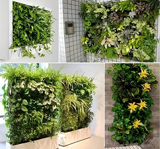 Wall-Mounted Garden Grow Bags - 9 BLACK POCKETS