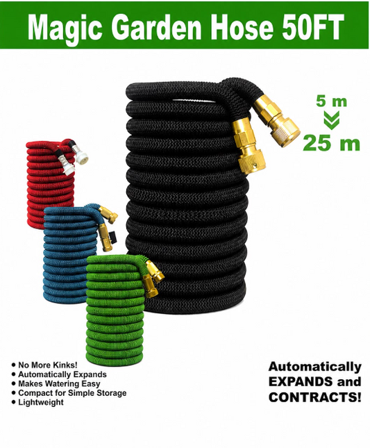Heavy Duty Expandable Garden Hose 25m High Pressure
