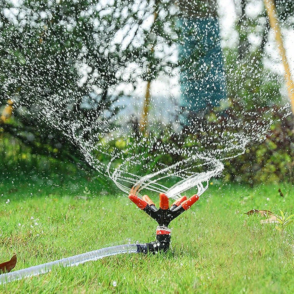 Garden Water Sprinkler 5 Head 360 Rotating