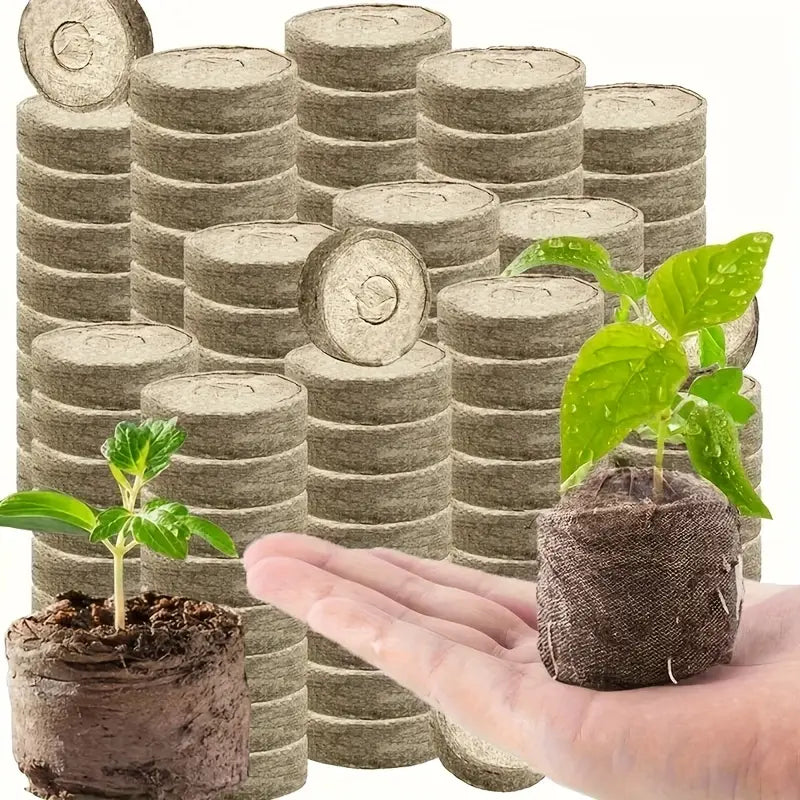 Peat Pellets Seed Starter Pods – 10 Pcs 30mm Expanding Seed Germination Pods