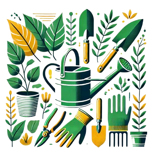 Kitchen gardening tools kit with pots, seed starter pods, and grow bags