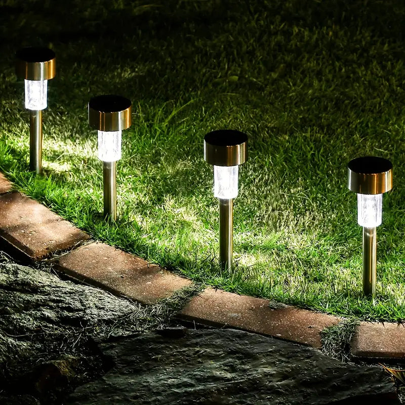 10-Pack Solar LED Stake Lights