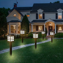 Automatic Solar Pathway Garden Lights 6pcs Waterproof LED