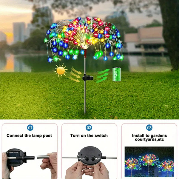 Solar Garden Firework Lights