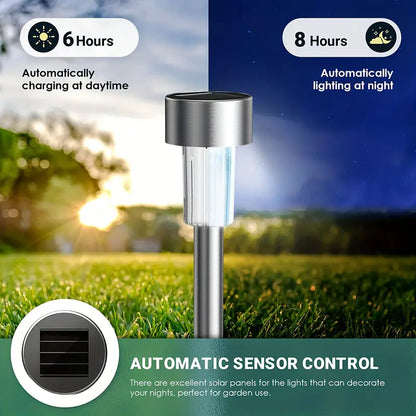 10-Pack Solar LED Stake Lights