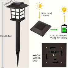 Automatic Solar Pathway Garden Lights 6pcs Waterproof LED