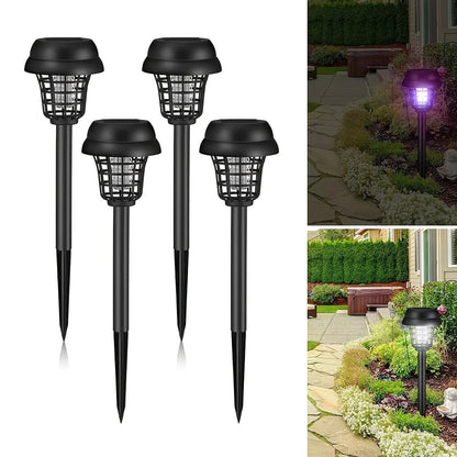 Automatic Solar Mosquito and Bug Killer Lights - 4pcs