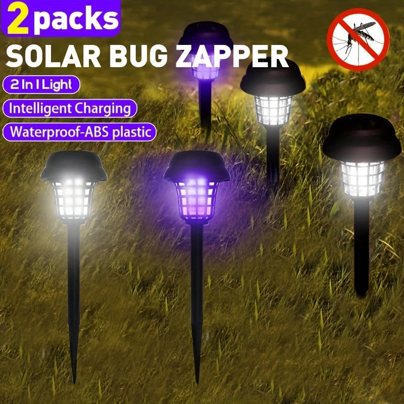 Automatic Solar Mosquito and Bug Killer Lights - 4pcs