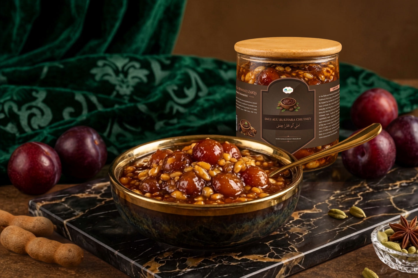Imli Aloo Bukhara Chutney