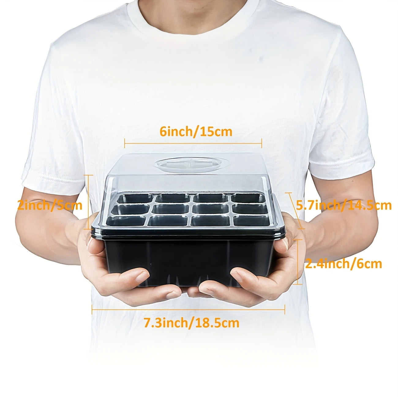 Versatile Black Seedling Starter Kit