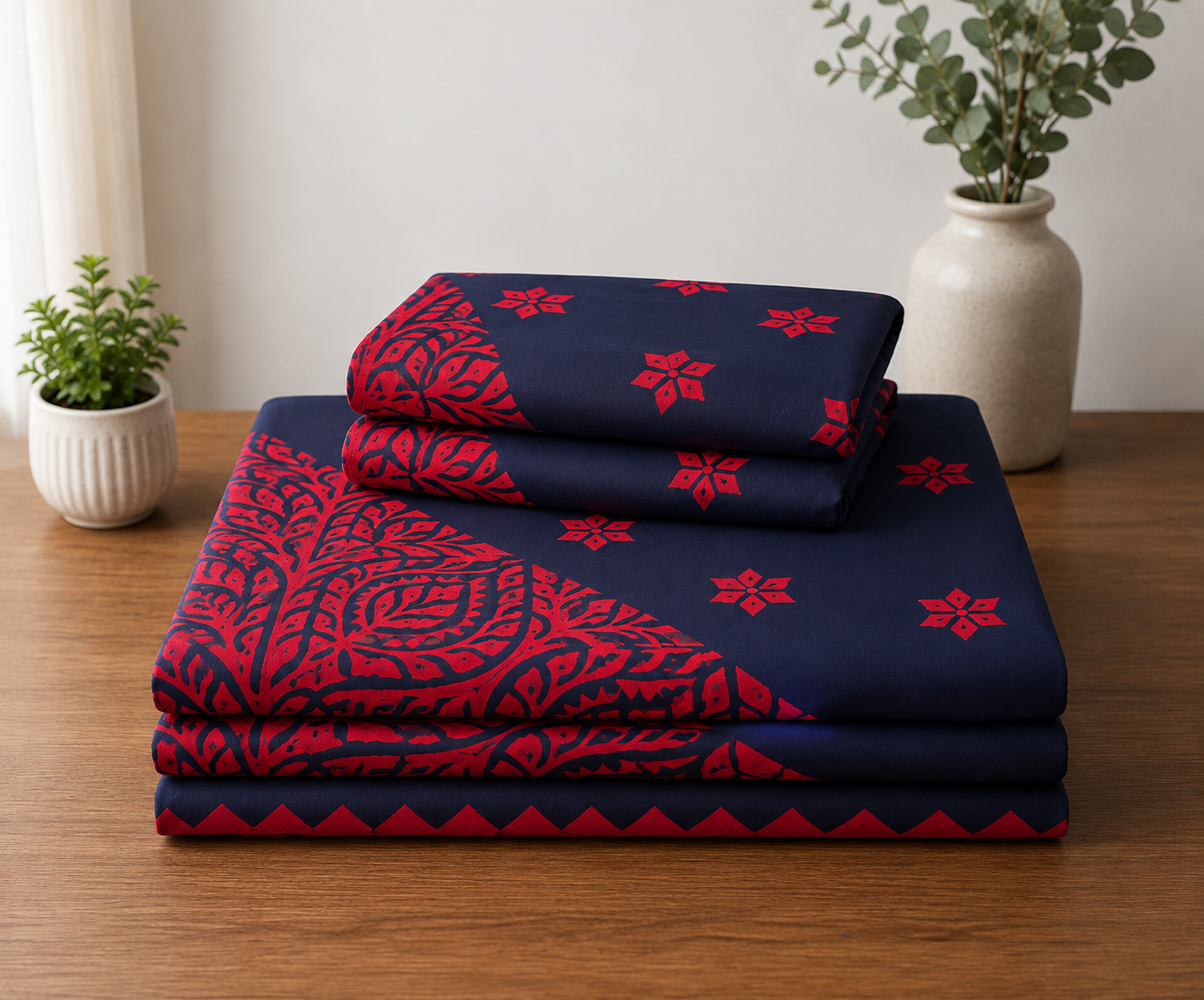 Handmade Applique Bed Set