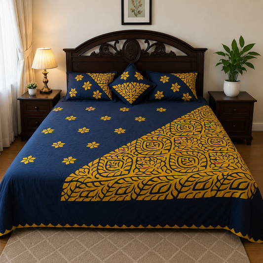 Handmade Applique Bed Set