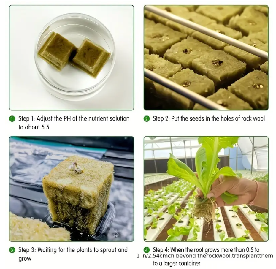 Hydroponic Grow Cubes - 100 pcs