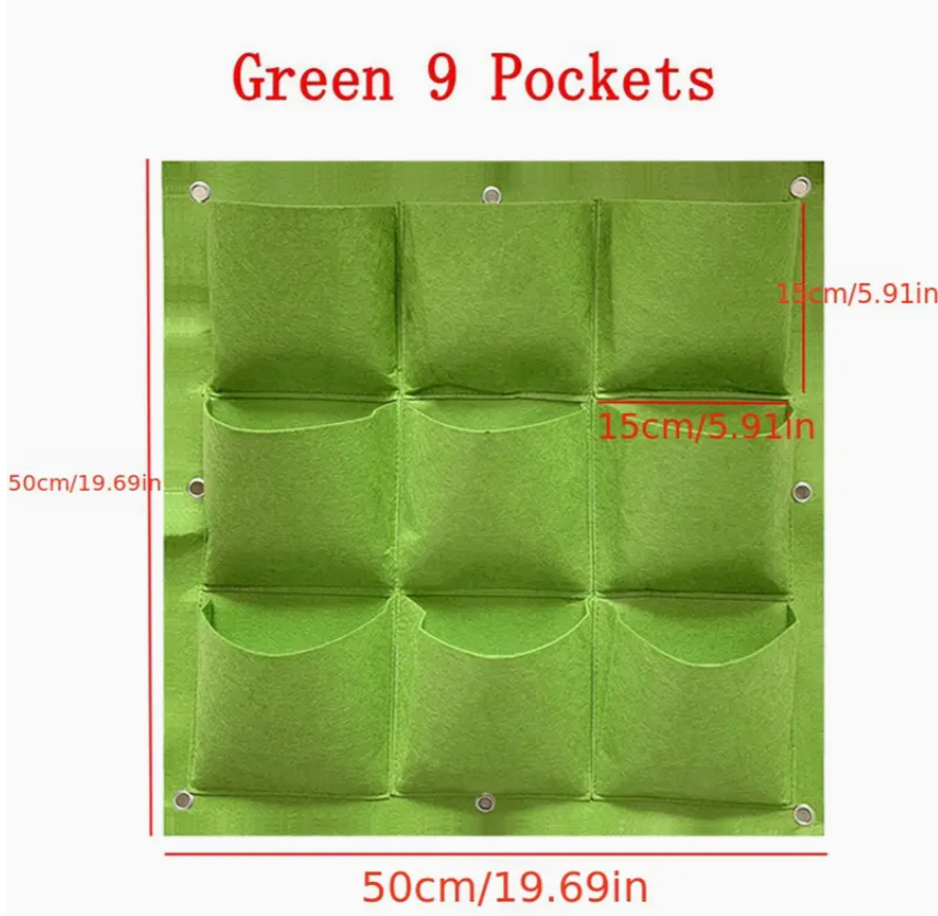 Wall-Mounted Garden Grow Bags