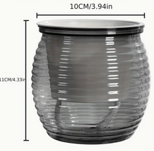 Multi Colored Round Self Watering Planter with Dimensions