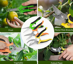 3 pcs Garden Pruning Shears Stainless Steel Set