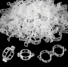 Durable 100pcs plant support clips for tomatoes, vines & vegetables. Easy snap-on, reusable, weather-resistant trellis ties. Buy online in Pakistan.