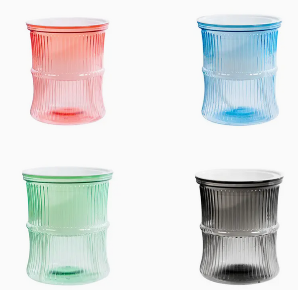 4pcs Self-Watering Planters – Plastic Bamboo Multi-Colored