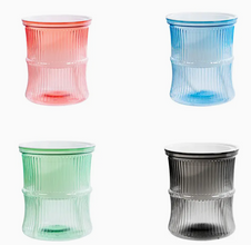 4pcs Self-Watering Planters – Plastic Bamboo Multi-Colored