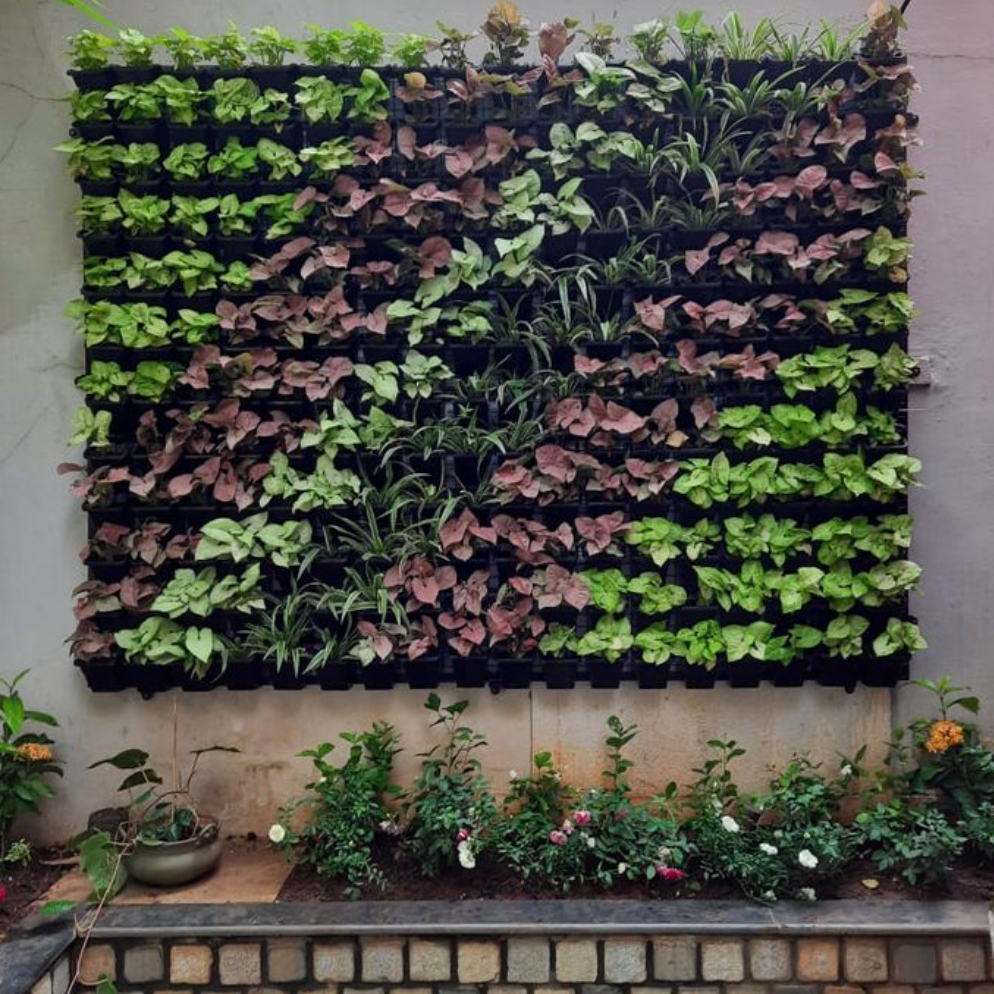 Wall-Mounted Garden Grow Bags - 9 pockets