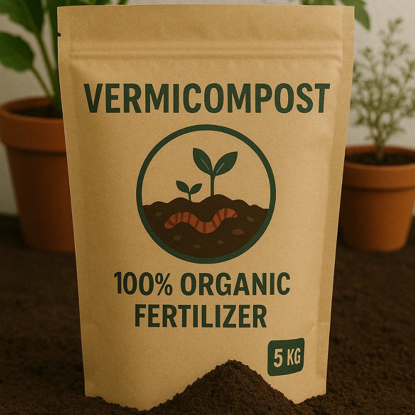 Organic Vermi Compost Fertilizer - 5KG