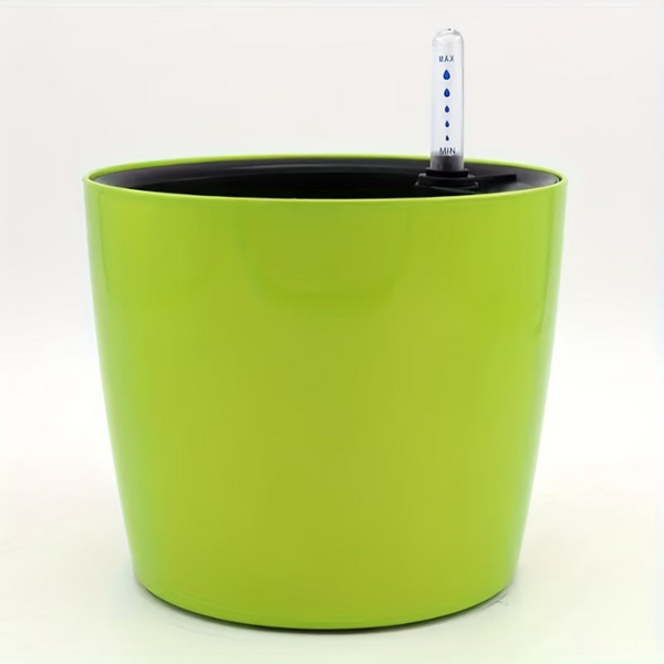 Self Watering Plant With Water Level Indicator (Green)