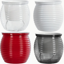 4pcs Multi Colored Round Self Watering Planters