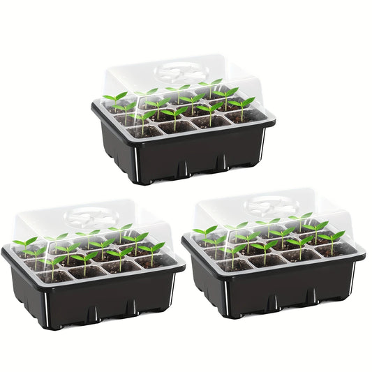 Versatile Black Seedling Starter Kit