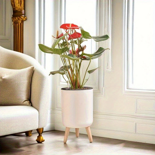 Minimalist Design Self-Watering Standing Pot - with water level indicator