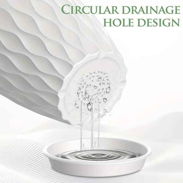 Mini Plastic Planters with Saucers