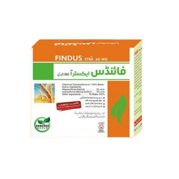 Buy Findus Xtra herbicide (100g) for wheat crops. Broad-spectrum weed control against narrow & broadleaf weeds, sedges & resistant grasses.
